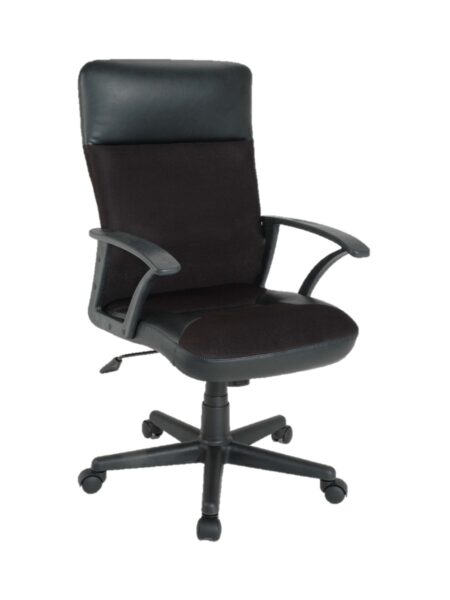 IGO1 High Back Chair – Black Pleather